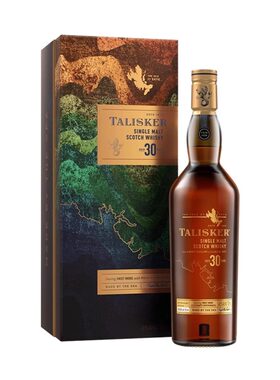 泰斯卡30年单一麦芽苏格兰威士忌Talisker 进口洋酒烟熏泥煤