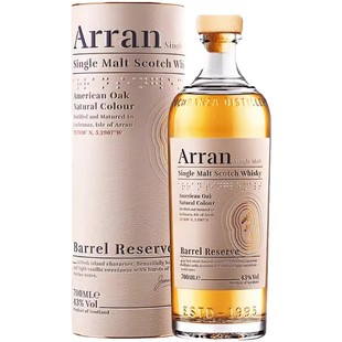 Arran艾伦波本桶甄选单一麦芽威士忌700ml苏格兰进口洋酒岛屿风味