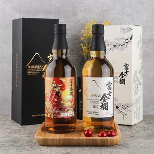 纯麦威士忌700ml 洋酒行货日本原装 进口富士金襕调和