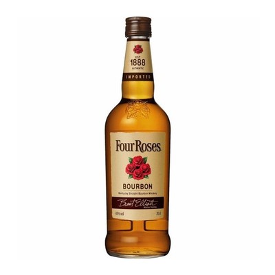 进口洋酒 四玫瑰威士忌Four Roses 肯塔基波本原装洋酒基酒 1L