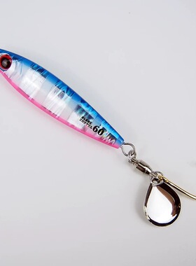 SHOUT日本速特船钓路亚铁板鲅鱼带鱼马鲛海钓可旋转亮片小胖子