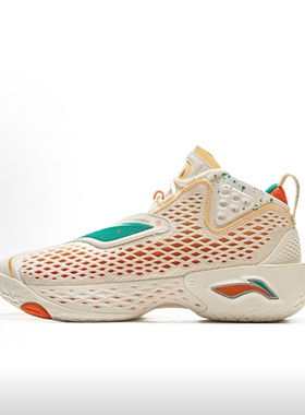 李宁篮球鞋2025秋季新品反伍5男子轻量高回弹中帮篮球鞋ABFV025