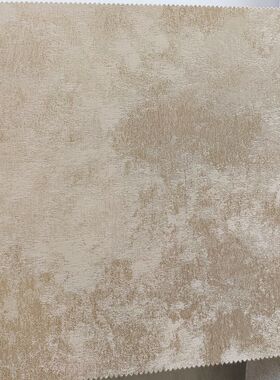定制3.4米高斑驳云纹浅黄色墙布