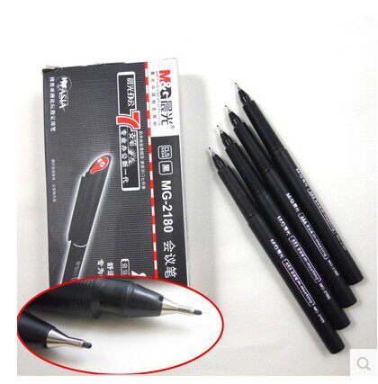 MG晨光2180会议中性笔 绘图笔手绘笔针管笔设计用笔0.5mm 签名笔