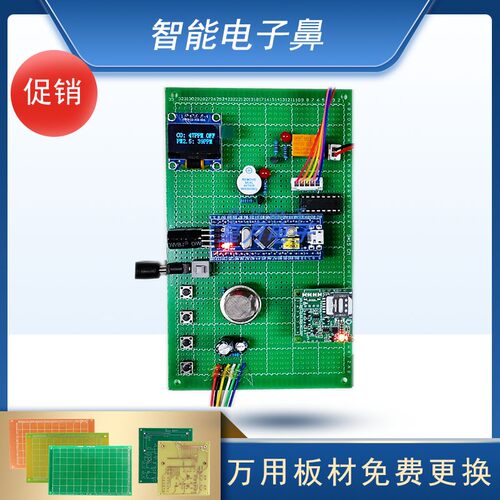 基于32单片机智能电子鼻设计GSMQ2PM2.5步进电机实物成品定制