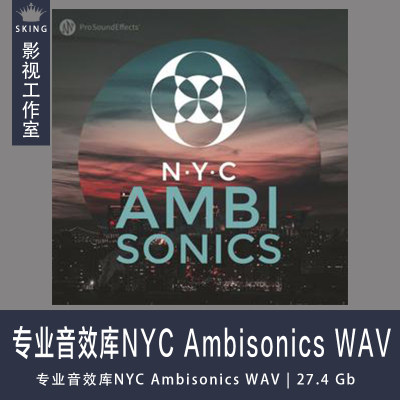 NYC Ambisonics 城市环境氛围音效 影视游戏后期声音素材 商用