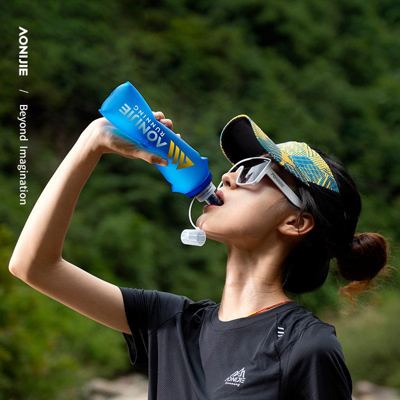 奥尼捷软水壶跑步户外便携水袋运动专用水壶可折叠马拉松越野水杯