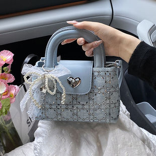 女包高端大气上档次韩版带钻手提包女2025新款轻奢气质斜挎包百搭