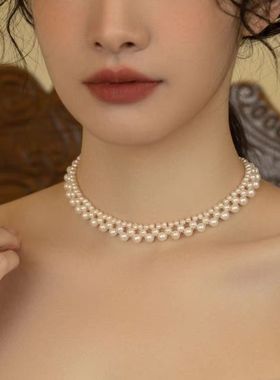 年轻人珍珠项链新款热巴