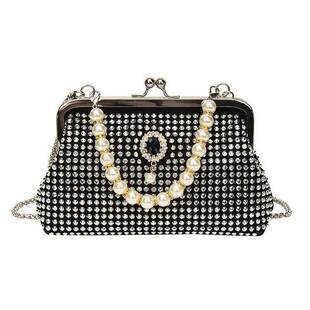 女包高端大气上档次高级感珍珠手提包烫钻贝壳包2022新款潮洋气时