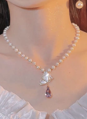 年轻人珍珠项链新款高级