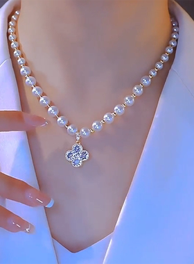 年轻人珍珠项链日韩网红