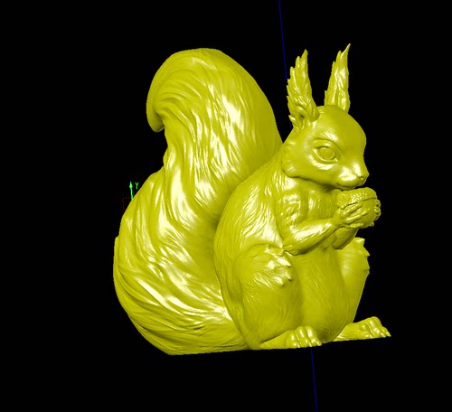 松鼠卡通动漫三维立体图圆雕图纸stl文件雕刻机3D打印模型素材