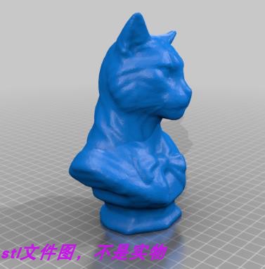 猫公主猫女士猫女宠物摆件动物三维立体stl文件图雕刻3D打印模型