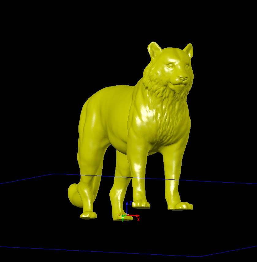 豹子动物三维立体图圆雕图纸stl文件雕刻机3d打印模型素材