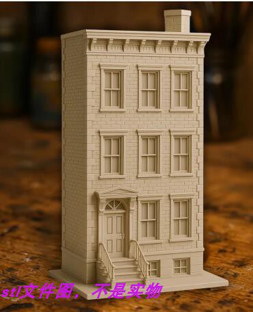 高楼大厦房子公寓屋城市建筑三维立体stl文件雕刻3D模型素材