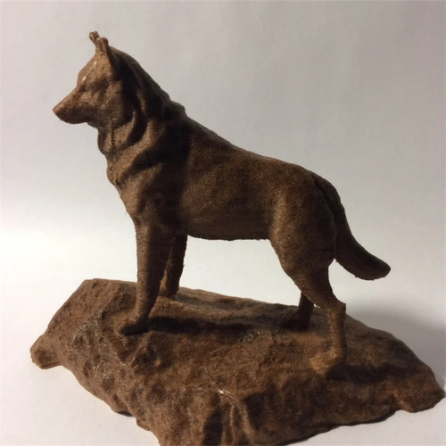 狼狗犬手办宠物动物装饰三维立体图stl文件雕刻机3D打印模型素材