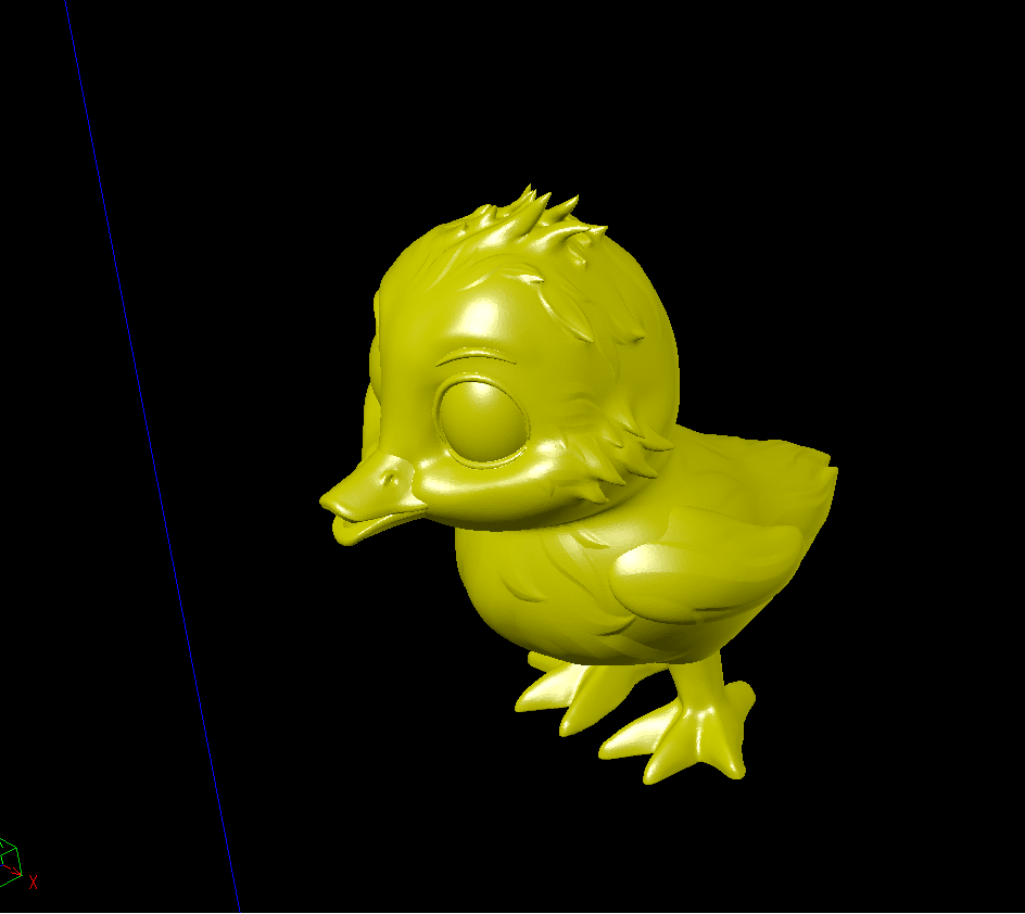小鸡动物卡通动漫三维立体圆雕图纸stl文件雕刻机3D打印模型素材