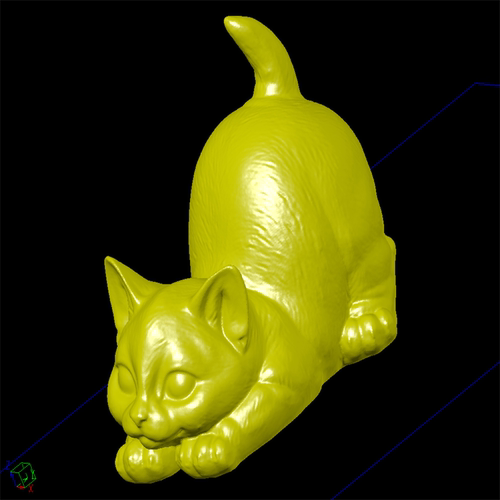 猫宠物动物卡通动漫三维立体雕图纸stl文件雕刻机3D打印模型素材