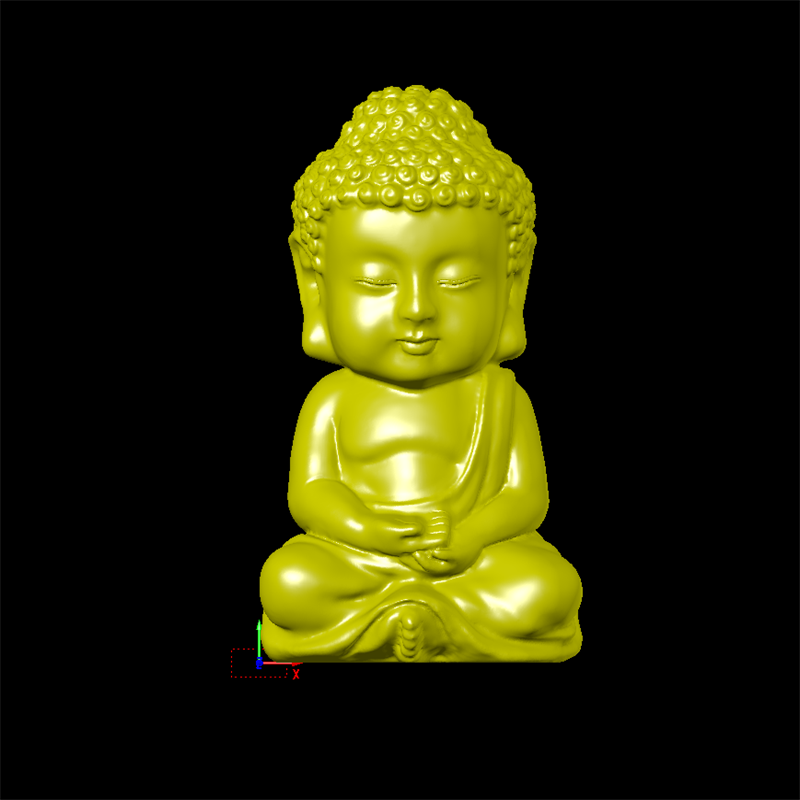 佛如来佛祖三维立体图圆雕图纸stl文件雕刻机3D打印模型素材