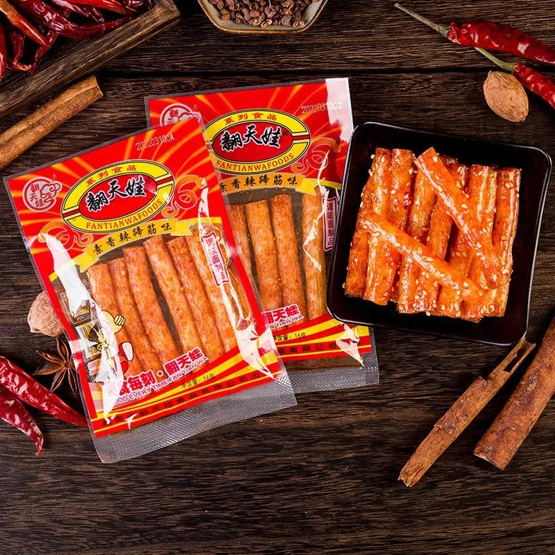 翻天娃辣条薯条味素蹄筋小面筋网红麻辣零食儿时怀旧小吃