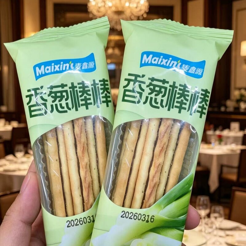 香葱棒棒手指饼干零食休闲香葱味怀旧办公室长条食品校园小吃批发