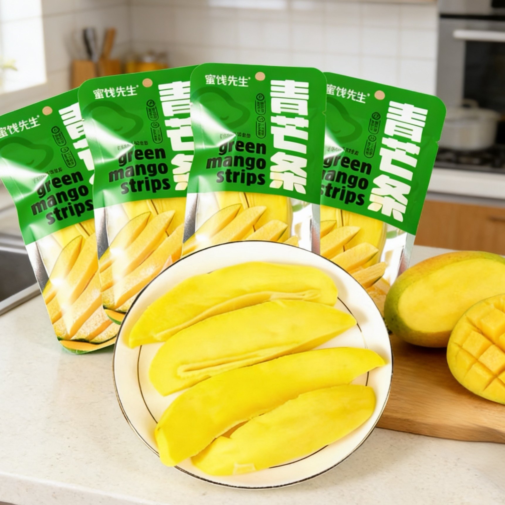 网红果脯蜜饯青芒条香甜水果干袋装办公室休闲解馋小零食