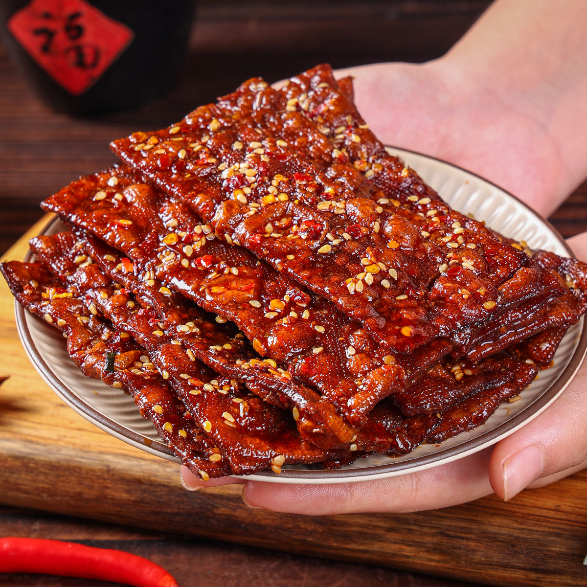 湖南特产虎皮泡泡干零食平江豆干80g/包麻辣网红泡泡豆干豆制品