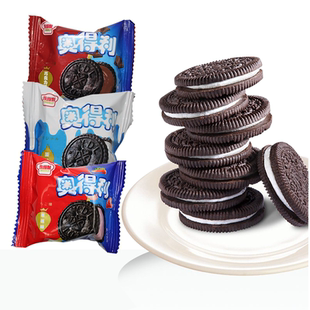 奥得利夹心饼干怀旧巧克力味休闲零食甜蜜办公下午茶