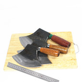 阳江刀手工锻打砍骨刀加厚剁大骨刀商用斧头刀锰钢高碳钢屠宰刀具