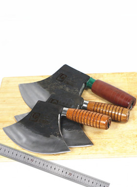 阳江刀手工锻打砍骨刀加厚剁大骨刀商用斧头刀锰钢高碳钢屠宰刀具