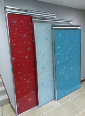 支持单个配做橱柜门定做门板晶钢门厨房整体橱柜门定制钢化玻璃门