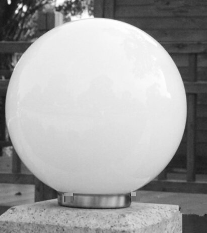 户外防水亚克力圆球罩围墙柱头灯栏杆柱子灯大门立柱灯庭院墙头灯,家装灯饰光源,景观庭院灯饰,淘宝优惠券,粉丝福利购,淘宝优惠卷