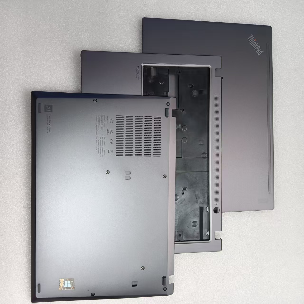 联想ThinkPad X13 Gen2 A壳C壳D壳 屏幕顶后盖底壳掌托 灰色外壳