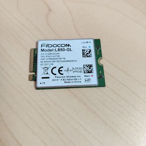 联想 L850-GL X380 X390 L480 T480 T580 T14 X1C 4G模块 01AX792