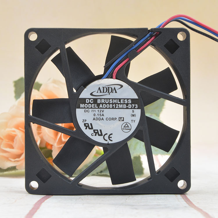 AD0812MB-D70 8cm 12v 0.15A 8015 主板 ups电源 超静音风扇