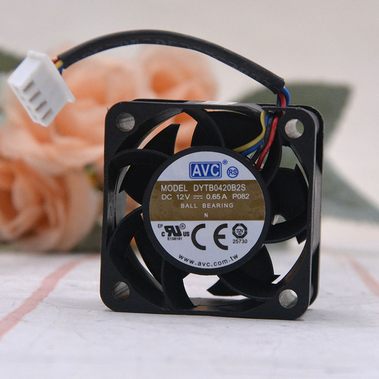 DYTB0420B2S 4020 12V 0.65A 4CM 4线 PWM温控 调速 散热风扇