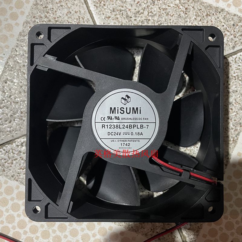 MiSUMi米思米 R1238L24BPLB-7 12038 24V 12CM 0.18A 变频器 风扇