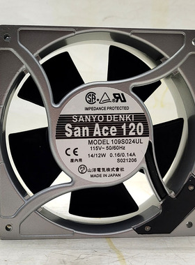 109S024UL 12038 115V0.16/0.14A铝框交流散热风扇
