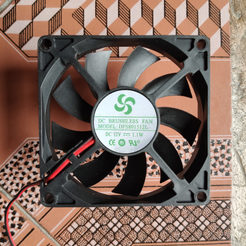 MODEL:DFS801512L 12V 1.1W 伏瓦 冰箱里小风扇DC BRUSHLESS FAN