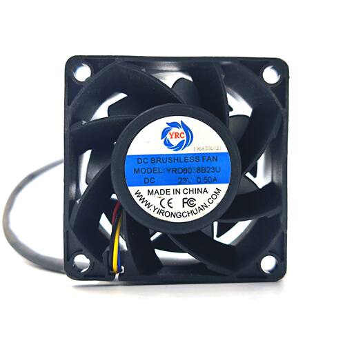 YRC 6038 24V变频器服务器高速散热风扇大风量4线PWM YRD6038B23U