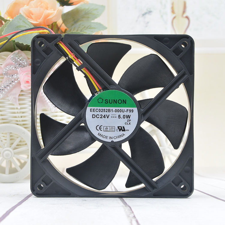 EEC0252B1-000U-F99 24V 5.0W 12025 12cm 工控机 检测风扇