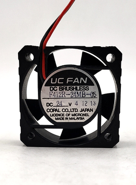 UC FAN F412R-24MB-05 24V0.10A 4CM 4010 2线滚珠大风量散热风扇