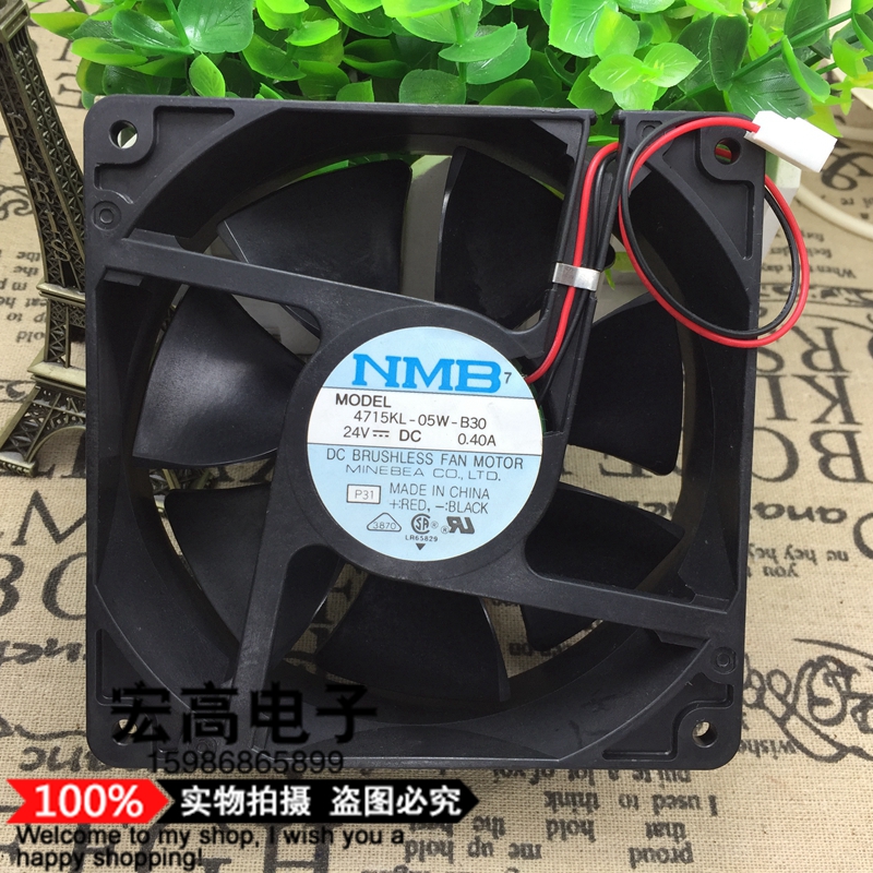 NMB-MAT7 4715KL-05W-B30 12038 24V 0.40A 12CM变频器双滚珠风扇