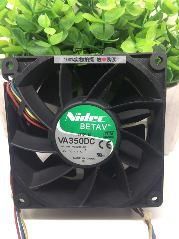 原装Nidec VA350DC V35208-35 9038 12V 1.1A X3100机箱散热风扇