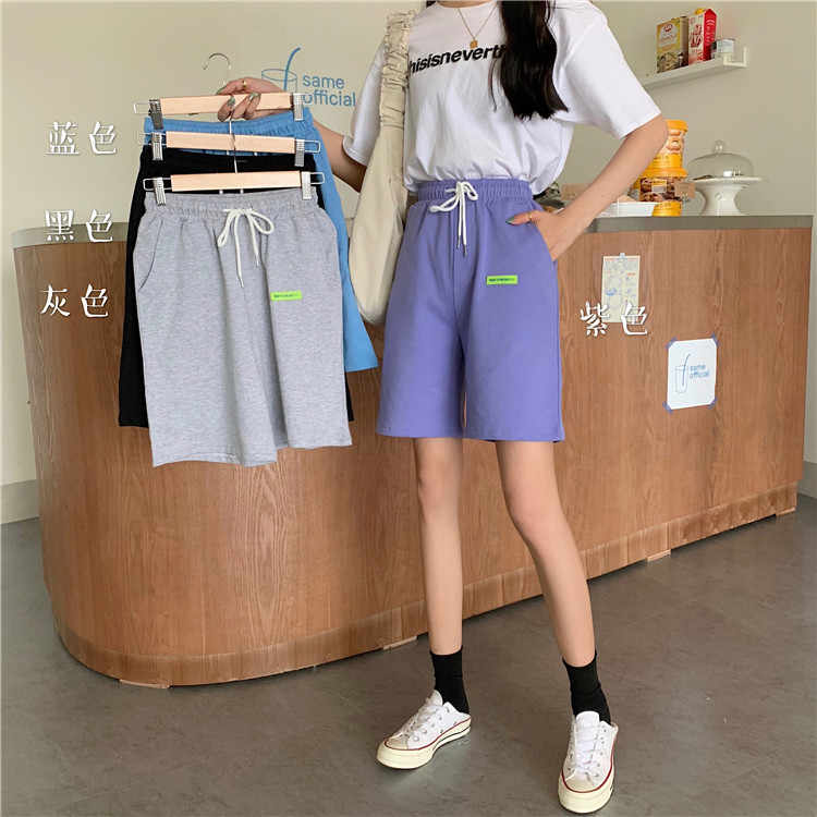 Real shooting and real price sports summer loose High Waist Wide Leg Pants straight tube pants casual work clothes Pant
