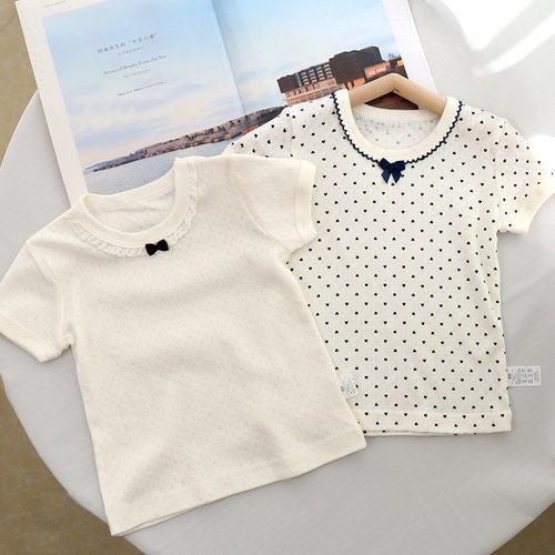 2件装儿童纯棉夏季网眼薄款短袖