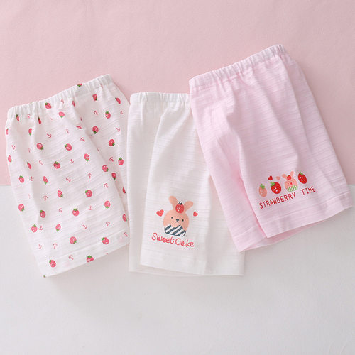 儿童超薄纯棉夏季居家休闲中短裤