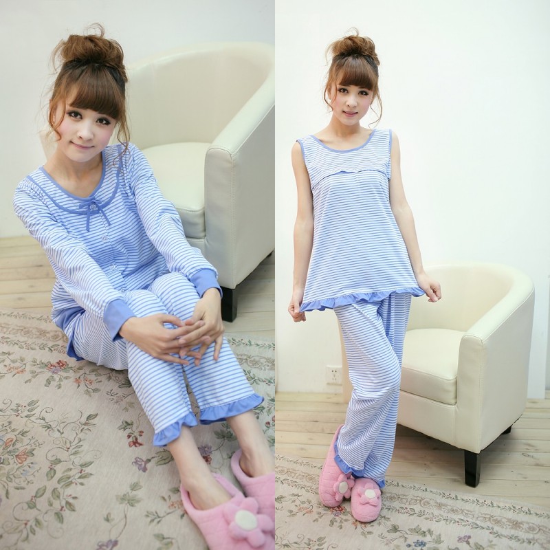 清仓孕产妇春秋夏季纱布月子服
