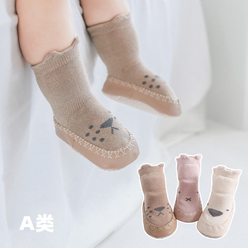 婴儿春秋季软底防滑学步地板鞋袜